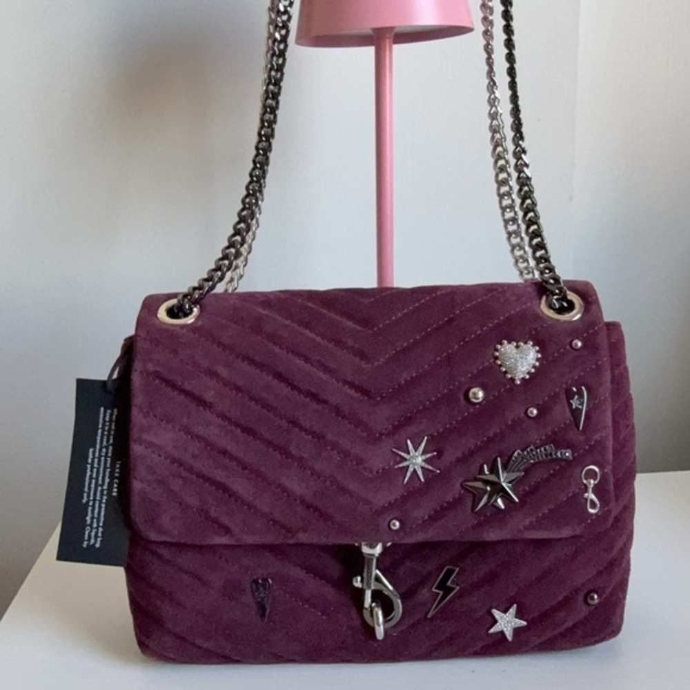 Rebecca Minkoff Burgundy Quilted Shoulder Bag